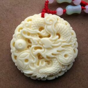 Cow bone carving
