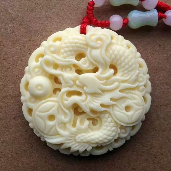 Cow bone carving
